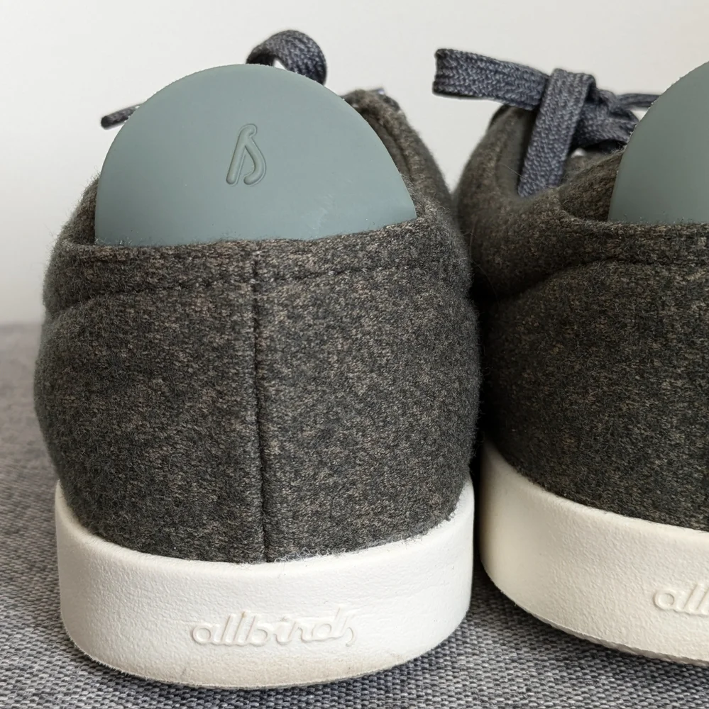 AllBirds Gray White Piper Merino Wool Women's Size 11 Sneakers Shoes - Picture 8 of 16